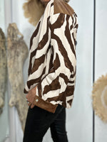 Charger l&#39;image dans la galerie, Blouse ZAYA Choco
