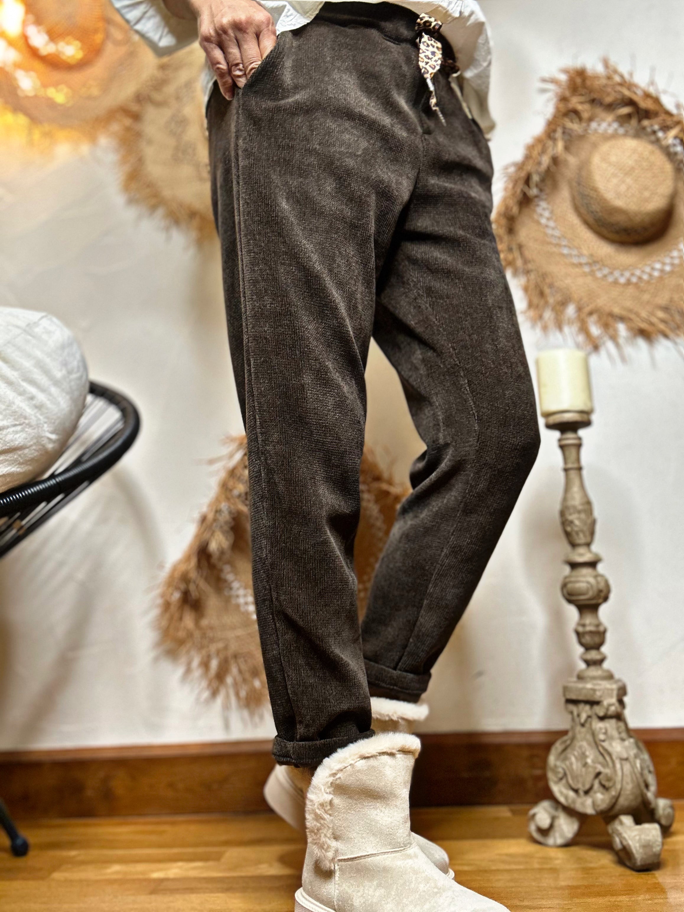 Pantalon VOLTAIRE Choco