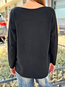 Pull doux LINO Noir