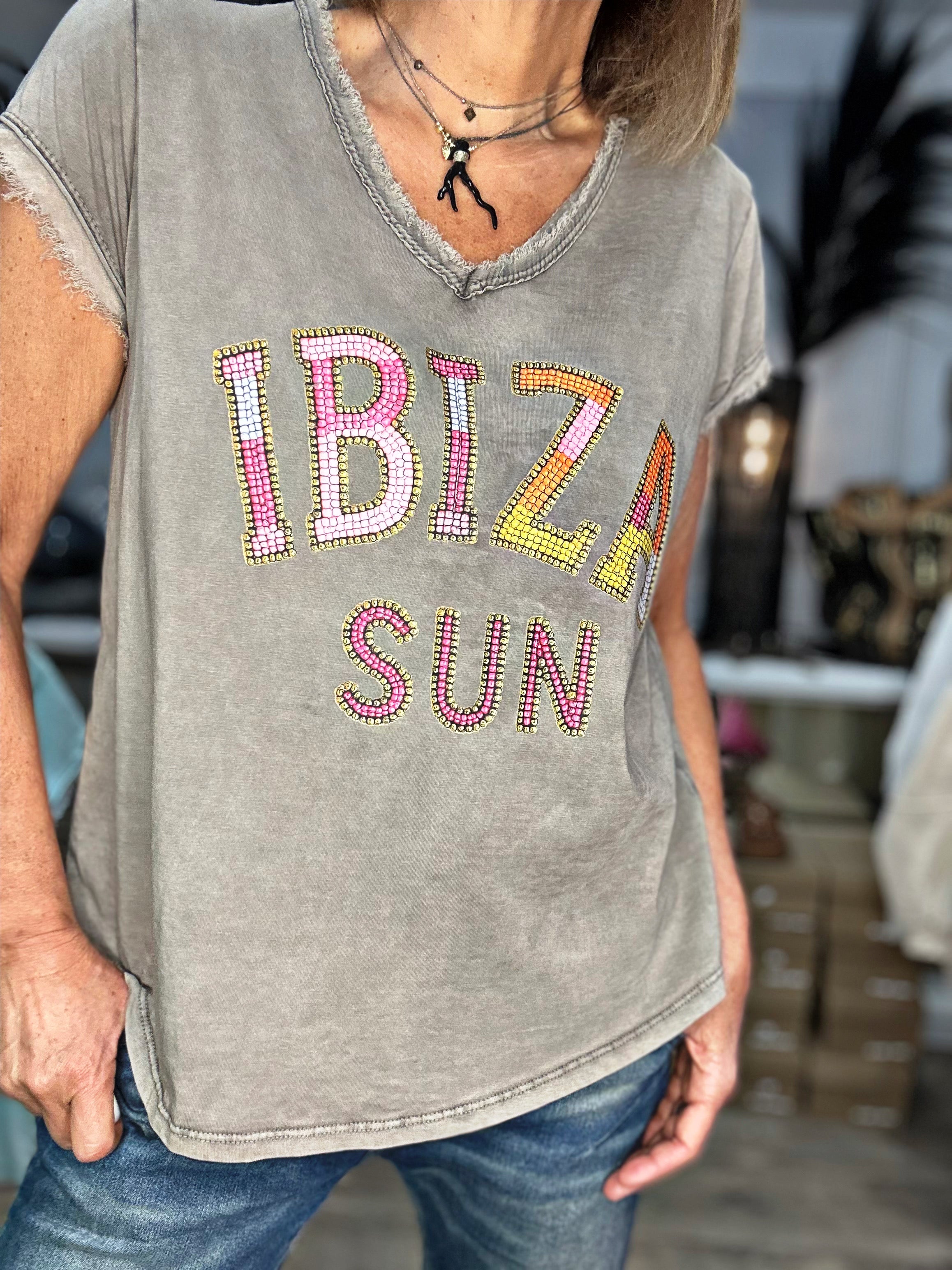 Tee shirt IBIZA SUN Choco