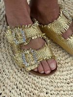 Charger l'image dans la galerie, Sandales ELVIRA Doré
