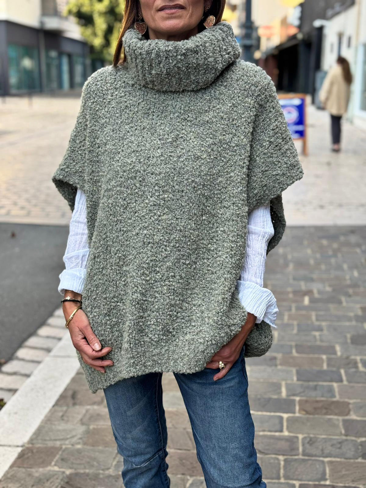 Pull sans manche BERNIE Kaki