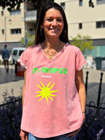 Charger l&#39;image dans la galerie, Tee shirt ST-TROPEZ Corail
