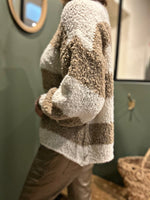 Charger l&#39;image dans la galerie, Pull NARO Ecru/Camel
