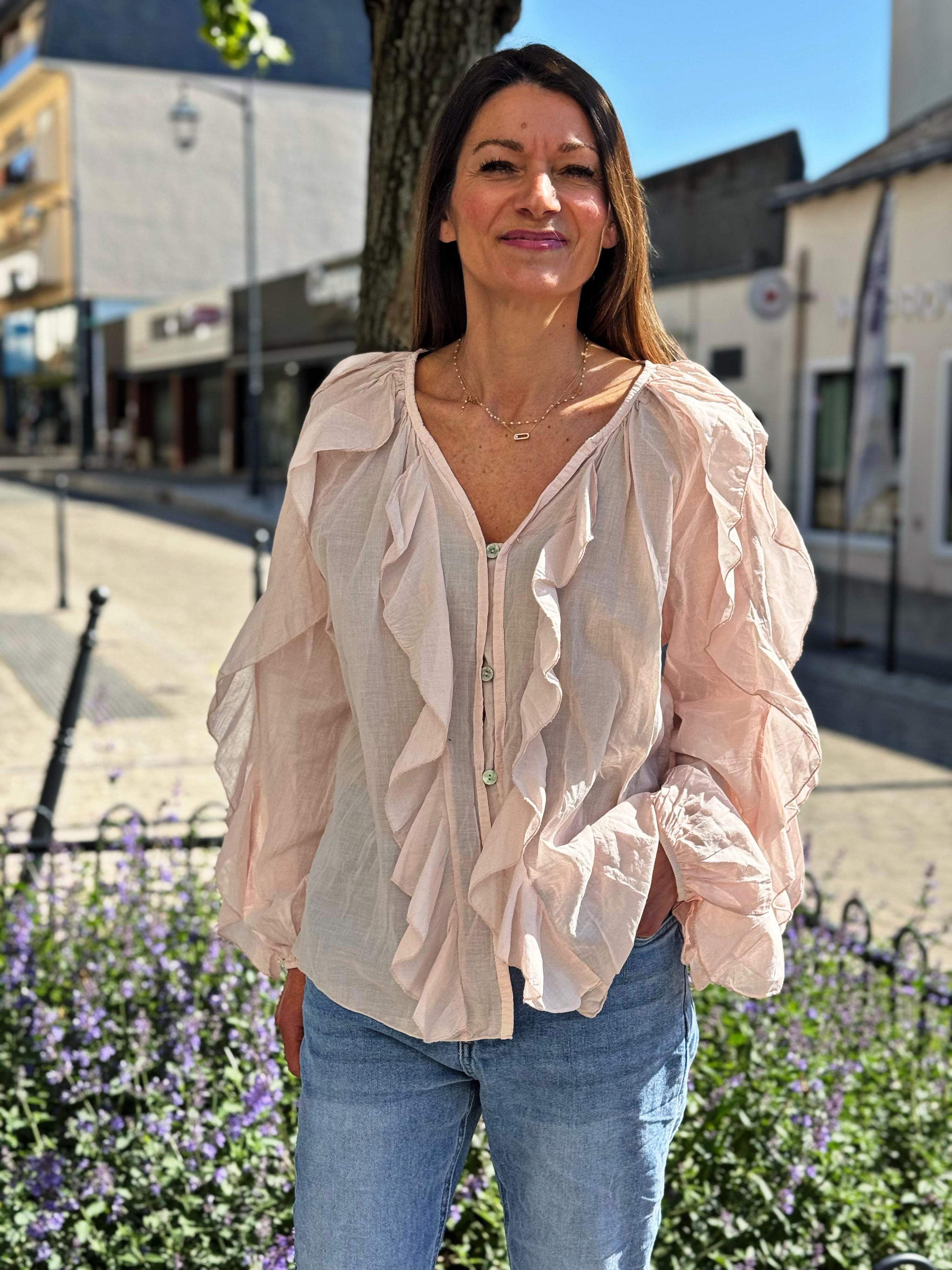 Chemise NINA Rose poudré