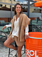 Charger l&#39;image dans la galerie, Blouson sans manche LOOMY Camel
