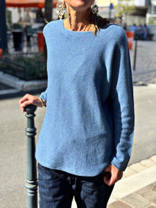 Pull doux LINO Bleu