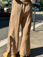 Charger l'image dans la galerie, Ensemble top et pantalon Camel - JANEL
