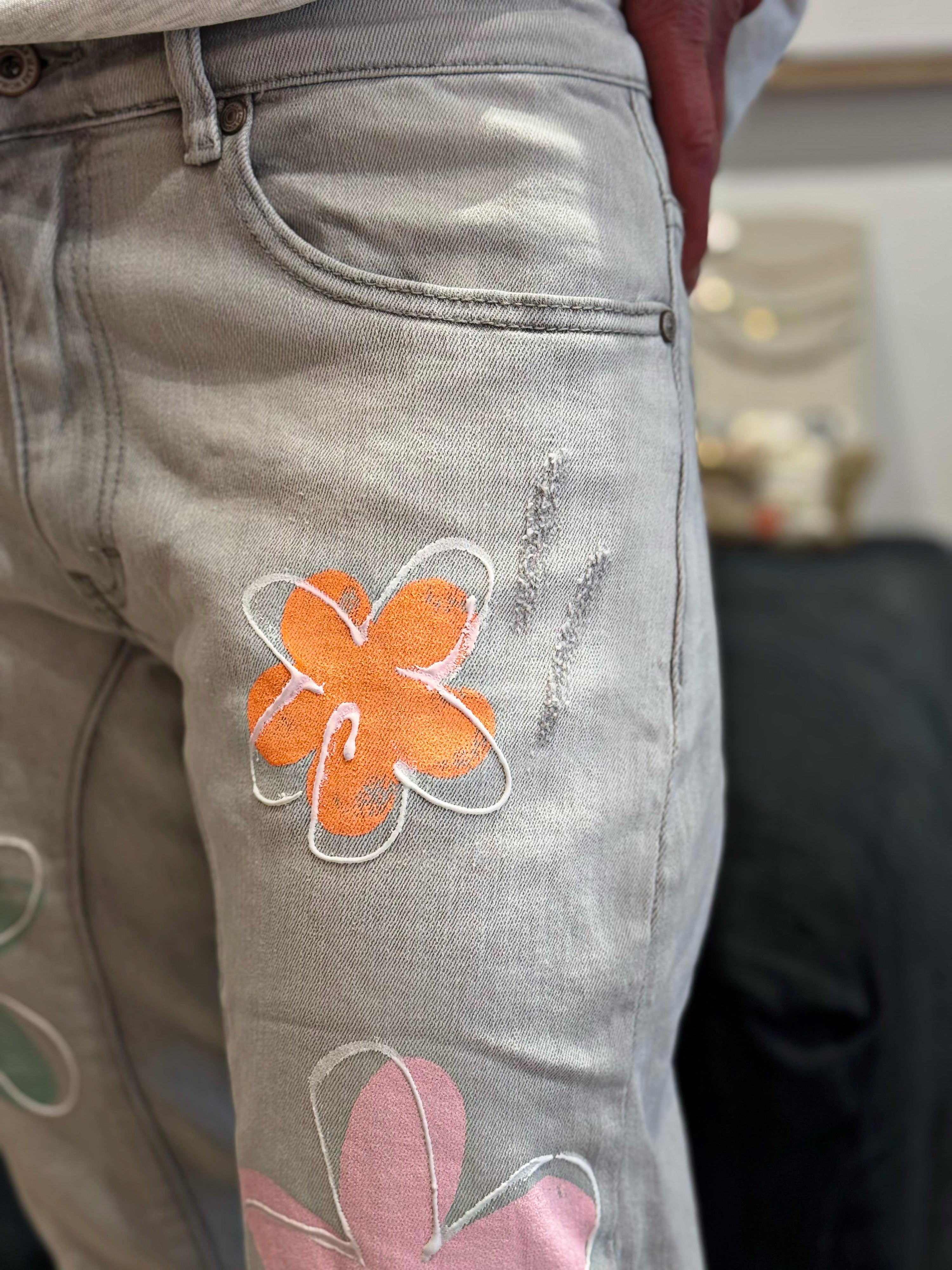 Jeans MARGOT Gris