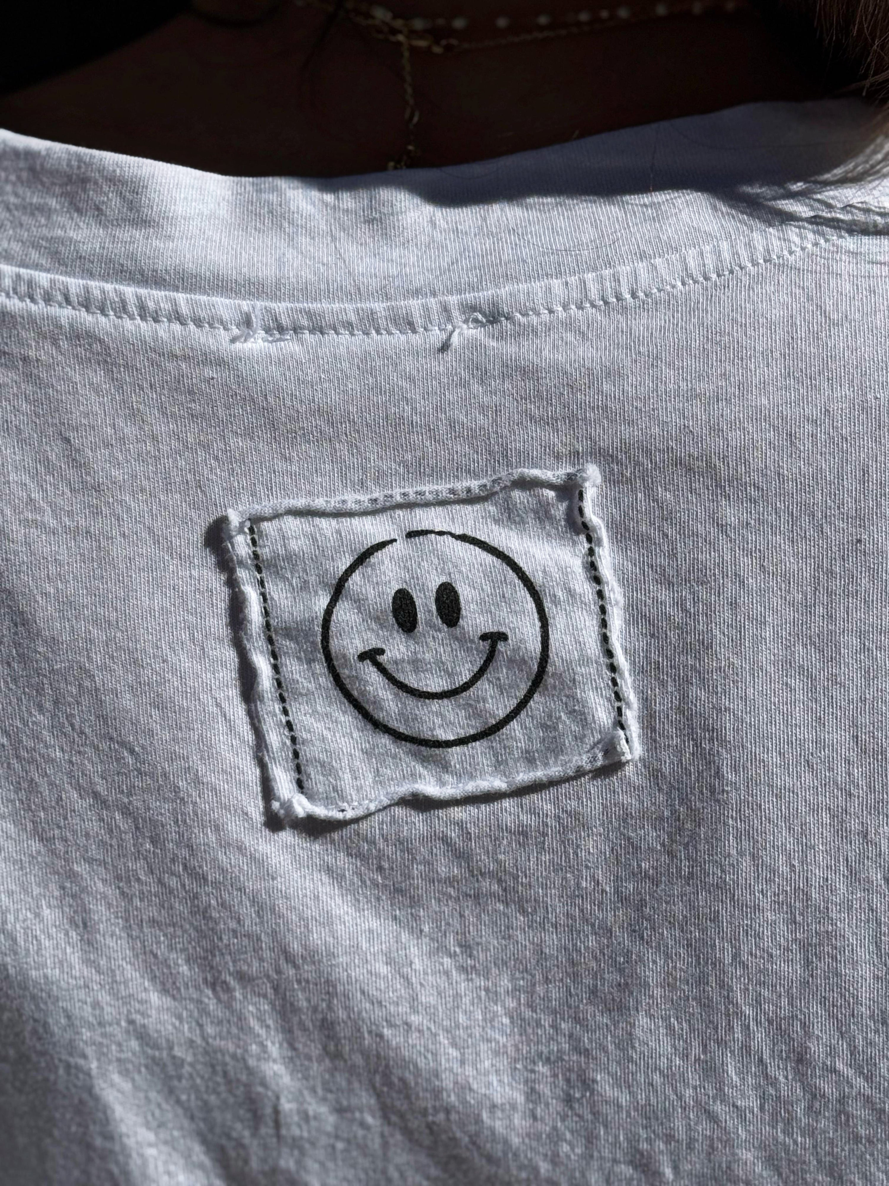 Tee shirt SMILE Blanc