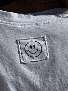 Tee shirt SMILE Blanc
