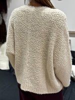 Charger l&#39;image dans la galerie, Pull BE HAPPY Lait/Bordeaux
