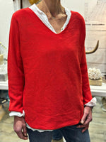 Charger l'image dans la galerie, Pull doux TAO Rouge

