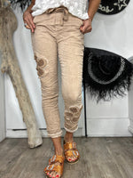 Charger l'image dans la galerie, Pantalon magique Camel - EMMA
