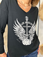 Charger l&#39;image dans la galerie, Tee shirt LOS ANGELES Noir

