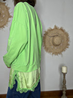 Charger l'image dans la galerie, Sweat fin ALBA Vert anis
