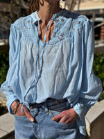 Charger l'image dans la galerie, Blouse NELISE Bleu
