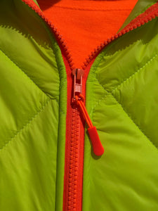 Doudoune manches courtes FIZZ Jaune fluo
