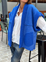 Charger l&#39;image dans la galerie, Blouson sans manche LOOMY Bleu électrique
