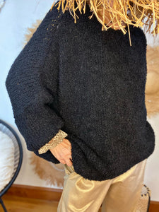 Pull bouclette ELIOTT Noir
