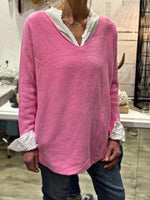 Charger l'image dans la galerie, Pull doux TAO Rose malabar
