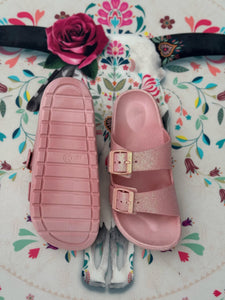 Sandales pailletées DINA Rose