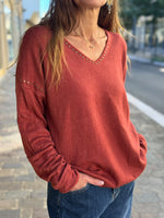 Charger l'image dans la galerie, Pull doux GABRIEL Terracotta
