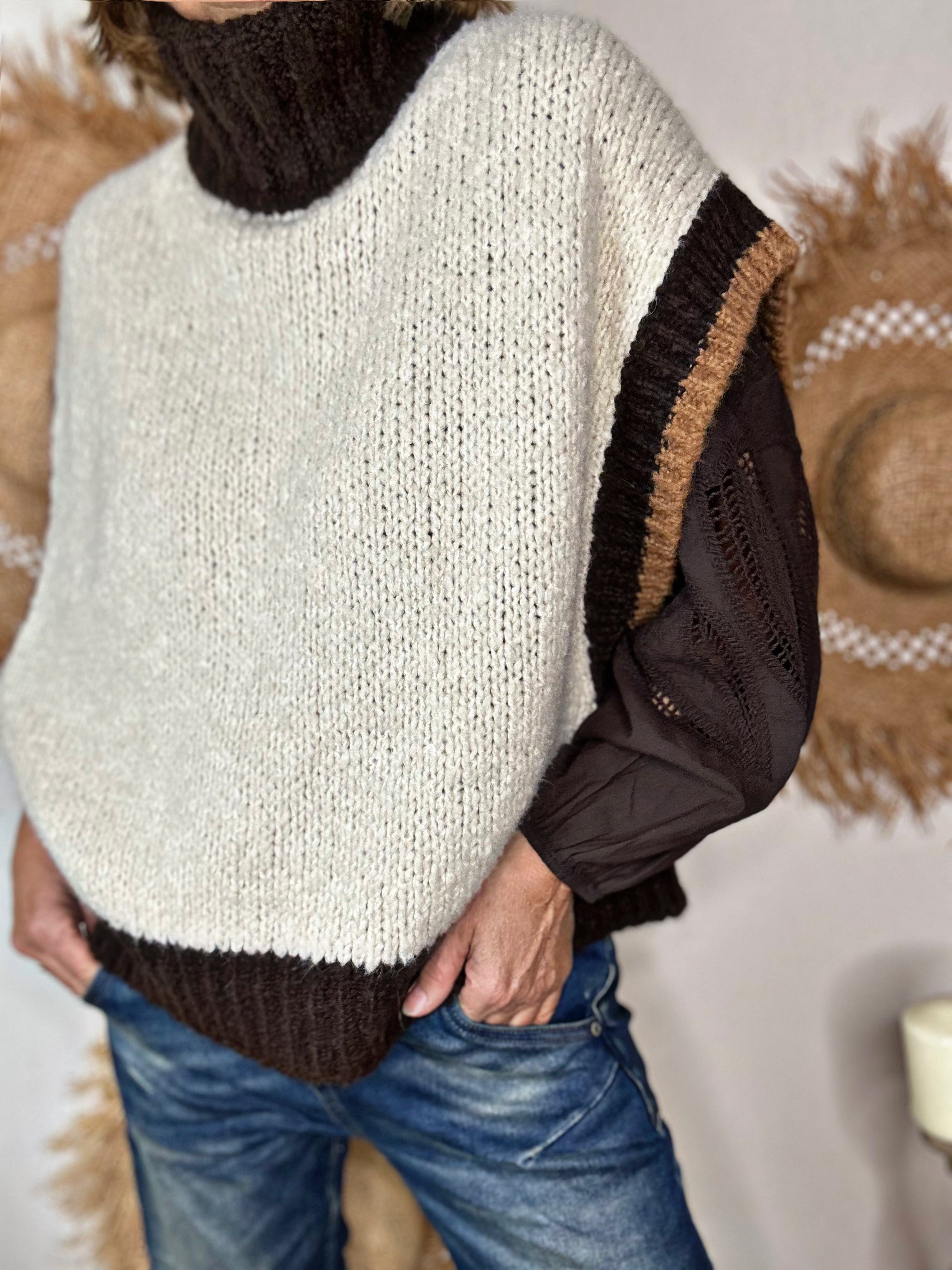 Pull sans manche SILVER Choco