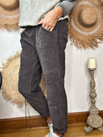 Charger l&#39;image dans la galerie, Pantalon velours GILDAS Choco
