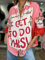 Charger l&#39;image dans la galerie, Chemise ALICIA Rouge/Rose
