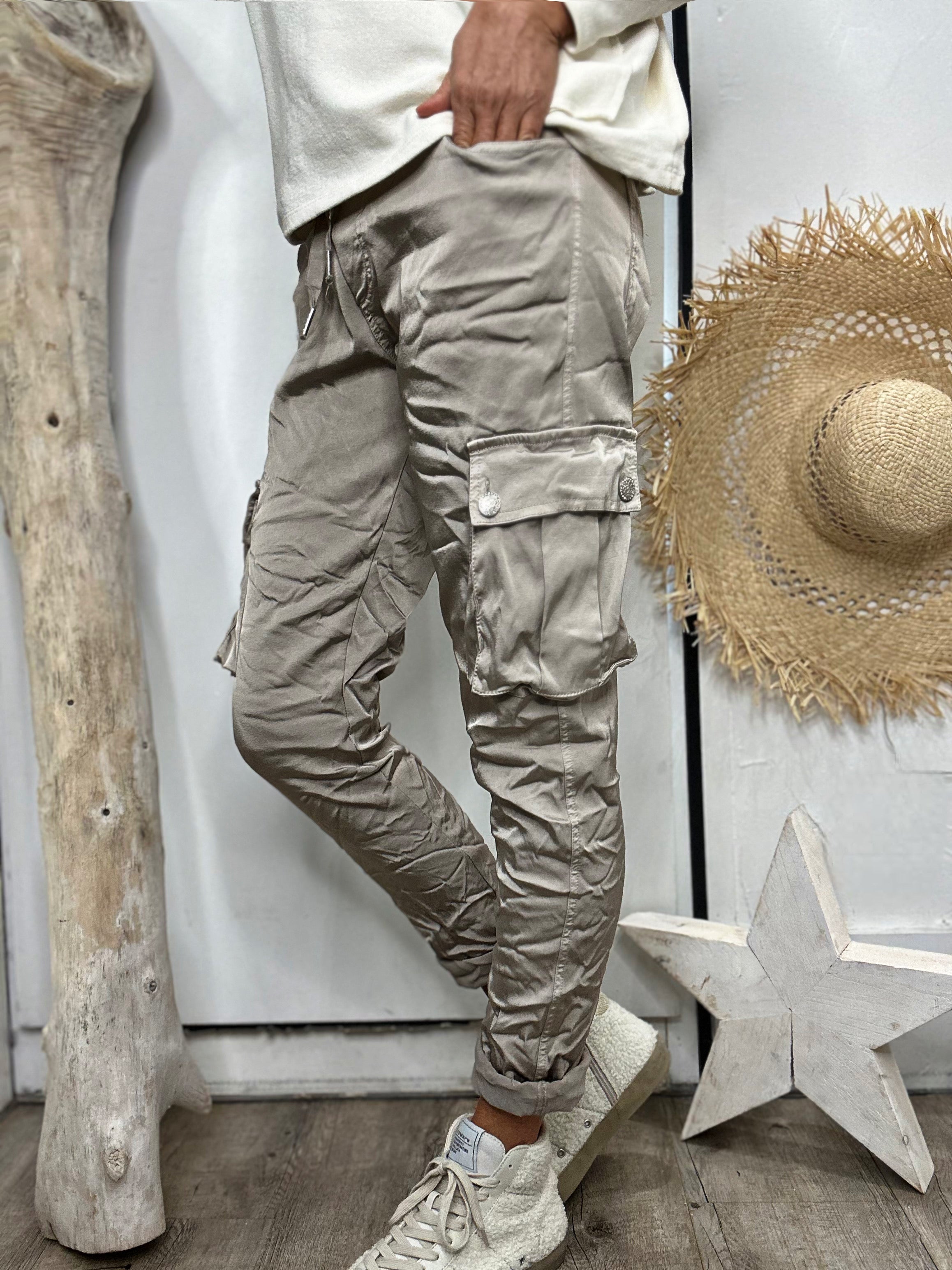 Pantalon CARGO Beige