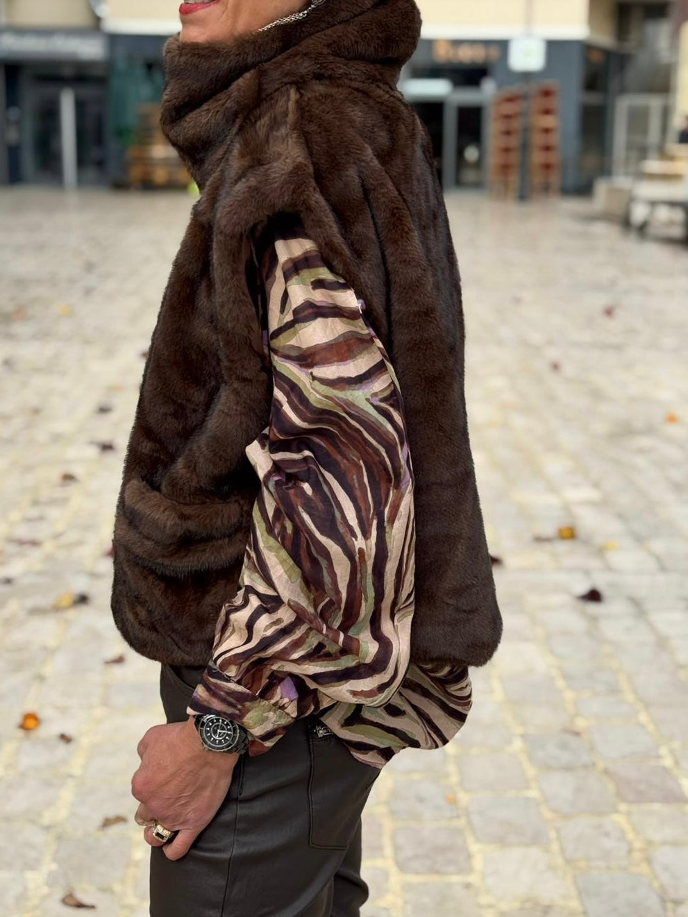 Veste sans manche FAUVE Choco