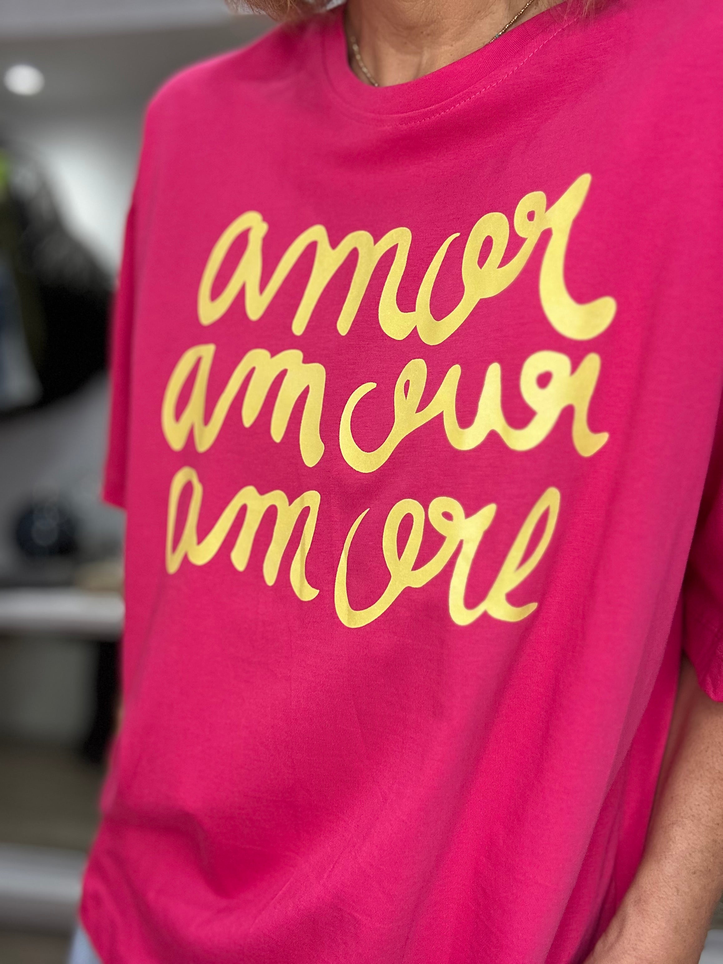 Tee shirt AMOUR Fuchsia