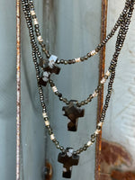 Charger l'image dans la galerie, Collier SILVER Noir
