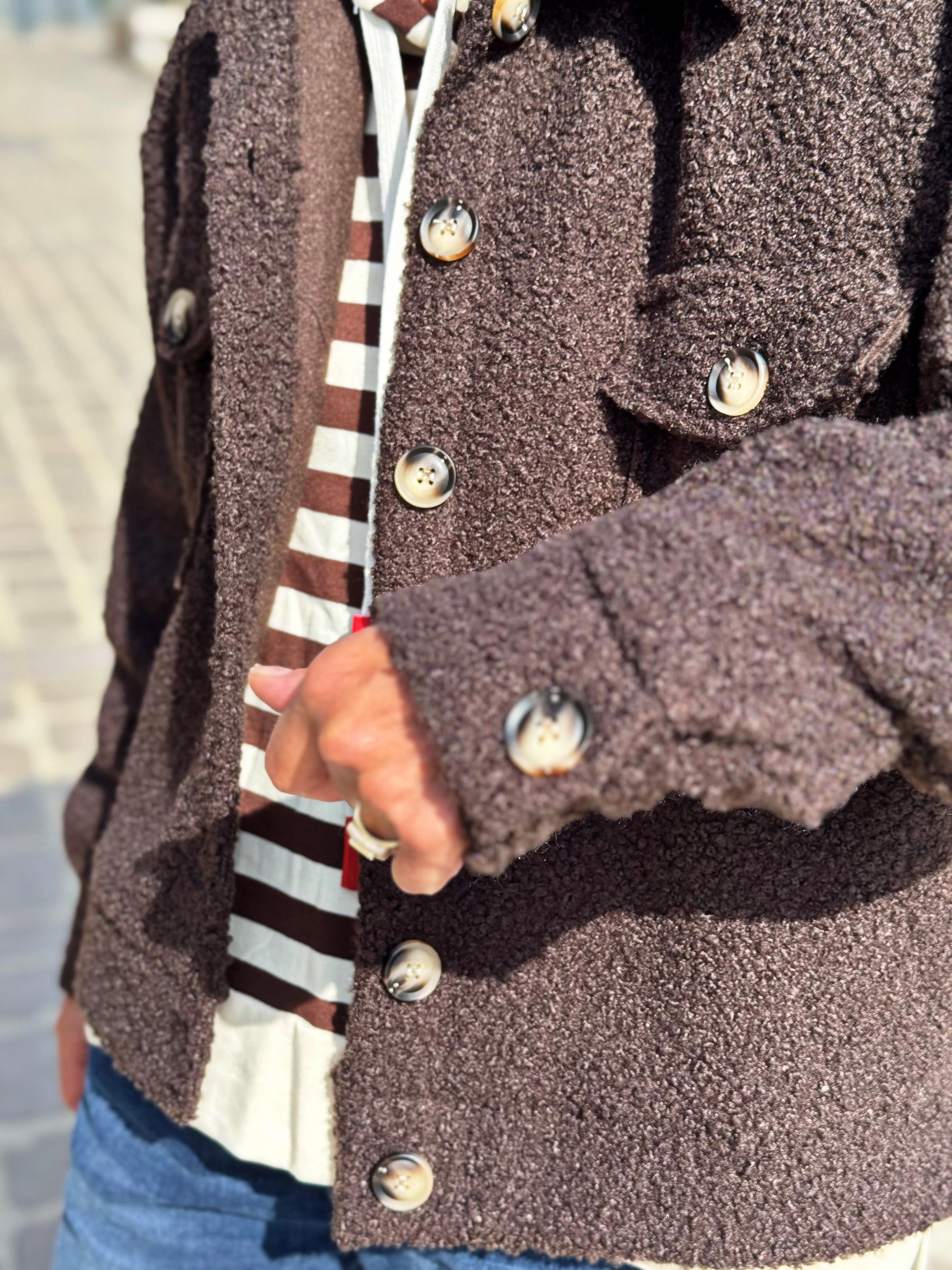 Blouson bouclette GAB Choco