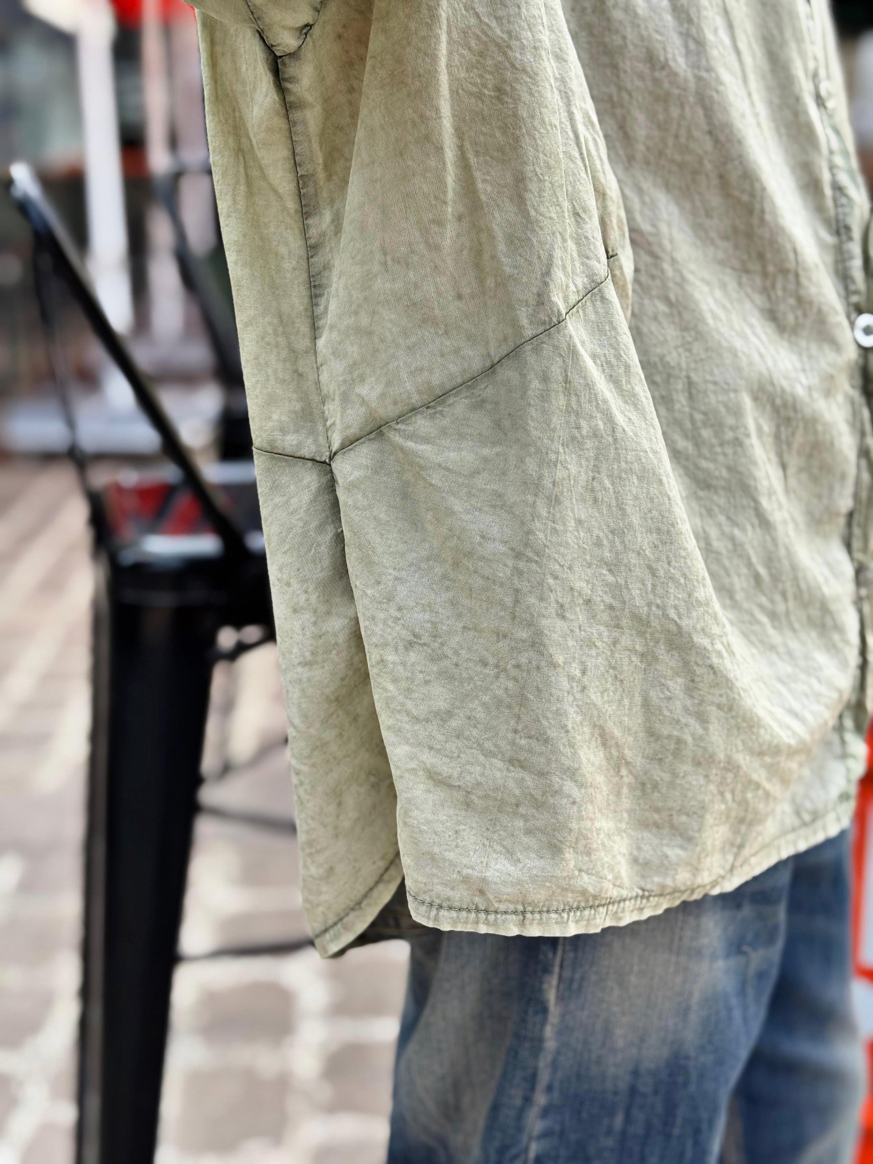 Chemise DAKOTA Kaki effet délavé