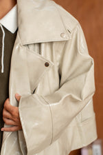 Charger l'image dans la galerie, Blouson BIANCA Beige - Gold and silver
