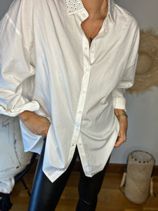 Chemise SAFIA Blanc/Strass