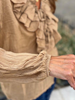 Charger l&#39;image dans la galerie, Blouse SERENA Camel
