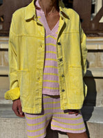 Charger l'image dans la galerie, Veste/Surchemise Jaune effet délavé - NYSA
