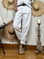 Charger l&#39;image dans la galerie, Pantalon INDIANA Blanc
