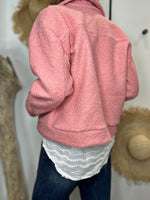 Charger l'image dans la galerie, Blouson bouclette GAB Rose
