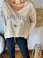 Charger l&#39;image dans la galerie, Tee shirt AMOUR Camel
