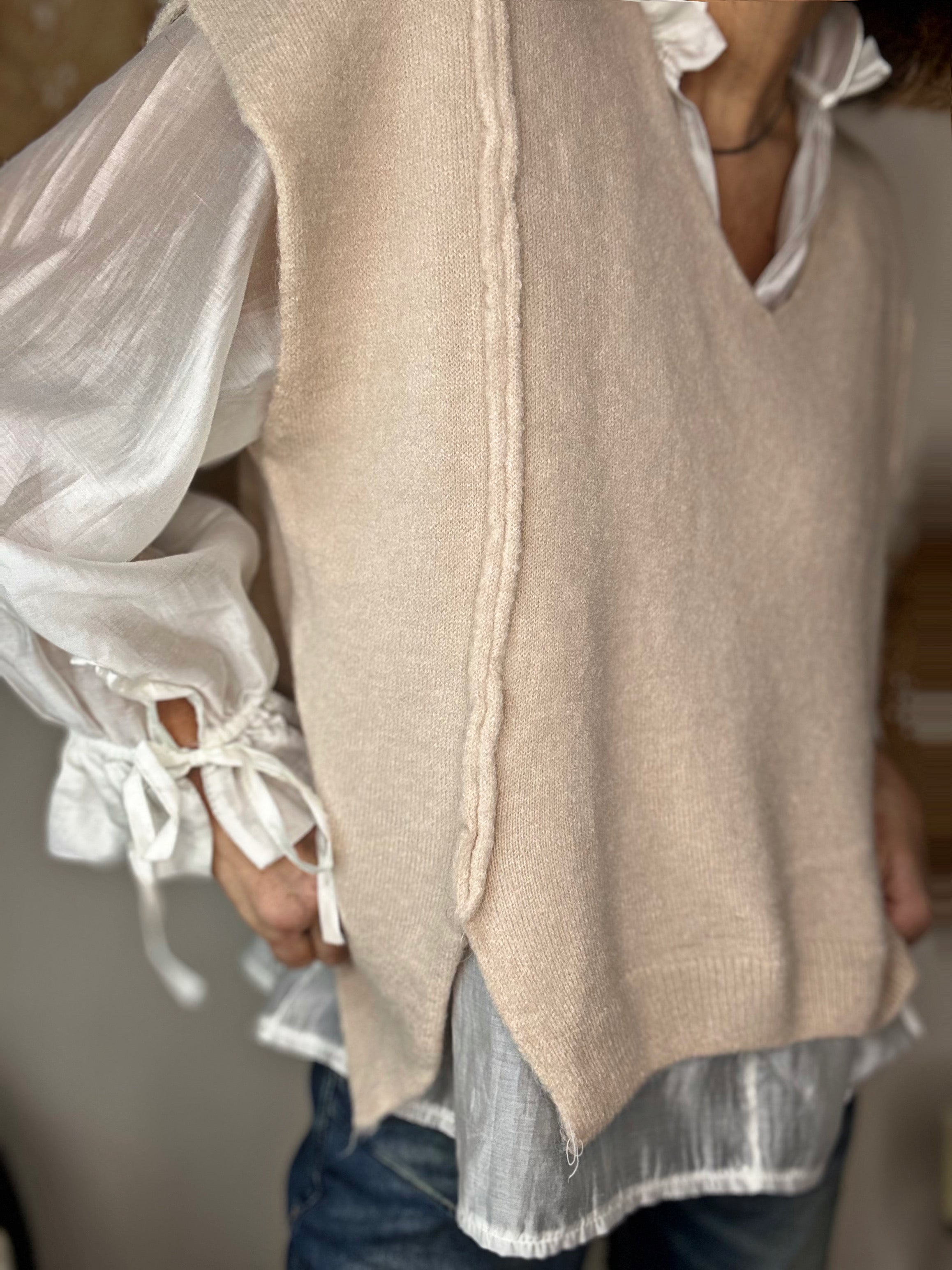 Pull HEDI Beige/Rosé