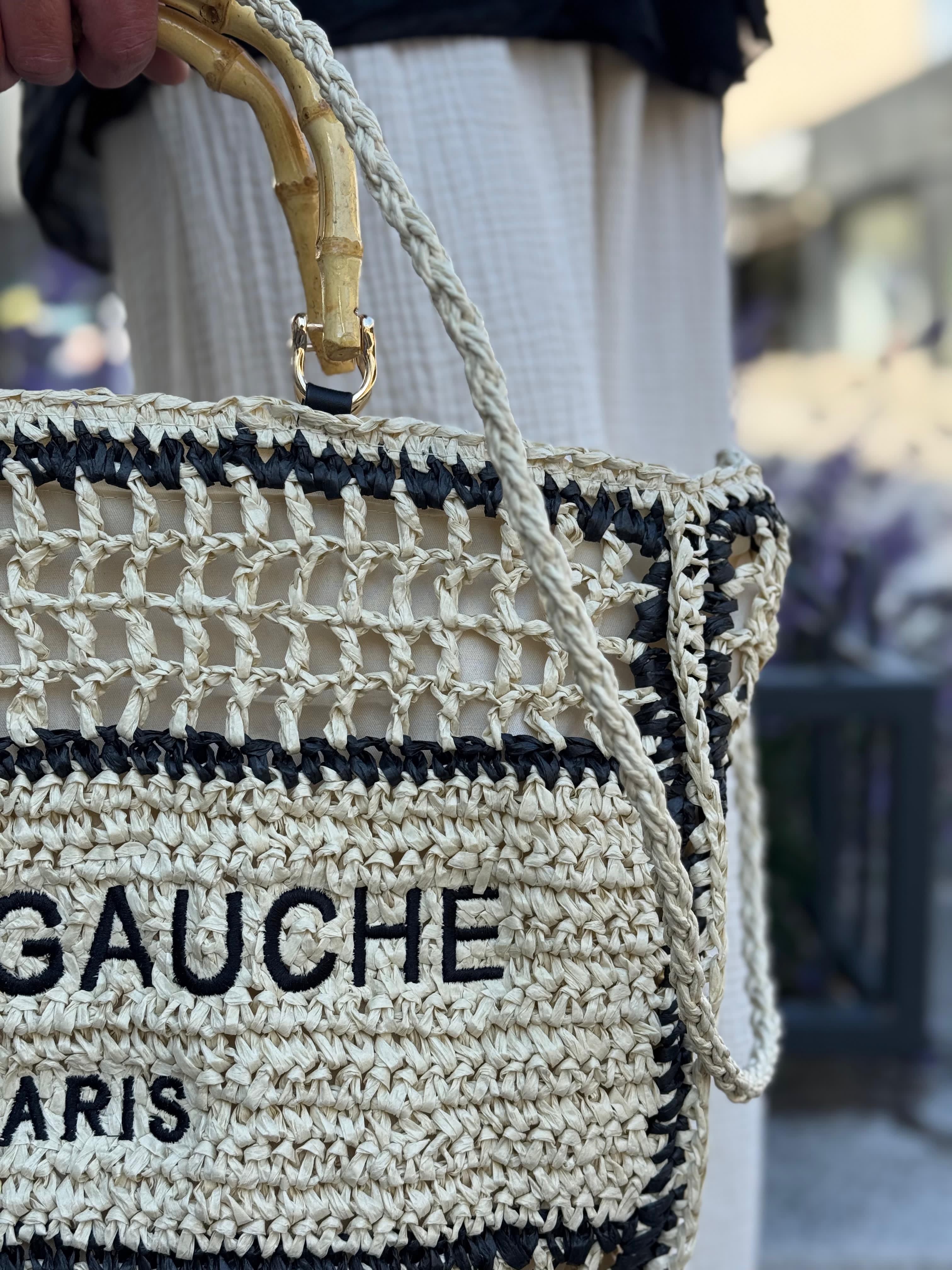 Sac RIVE GAUCHE Ecru/Noir