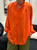 Charger l'image dans la galerie, Chemise Orange imprimé dos - LORYA
