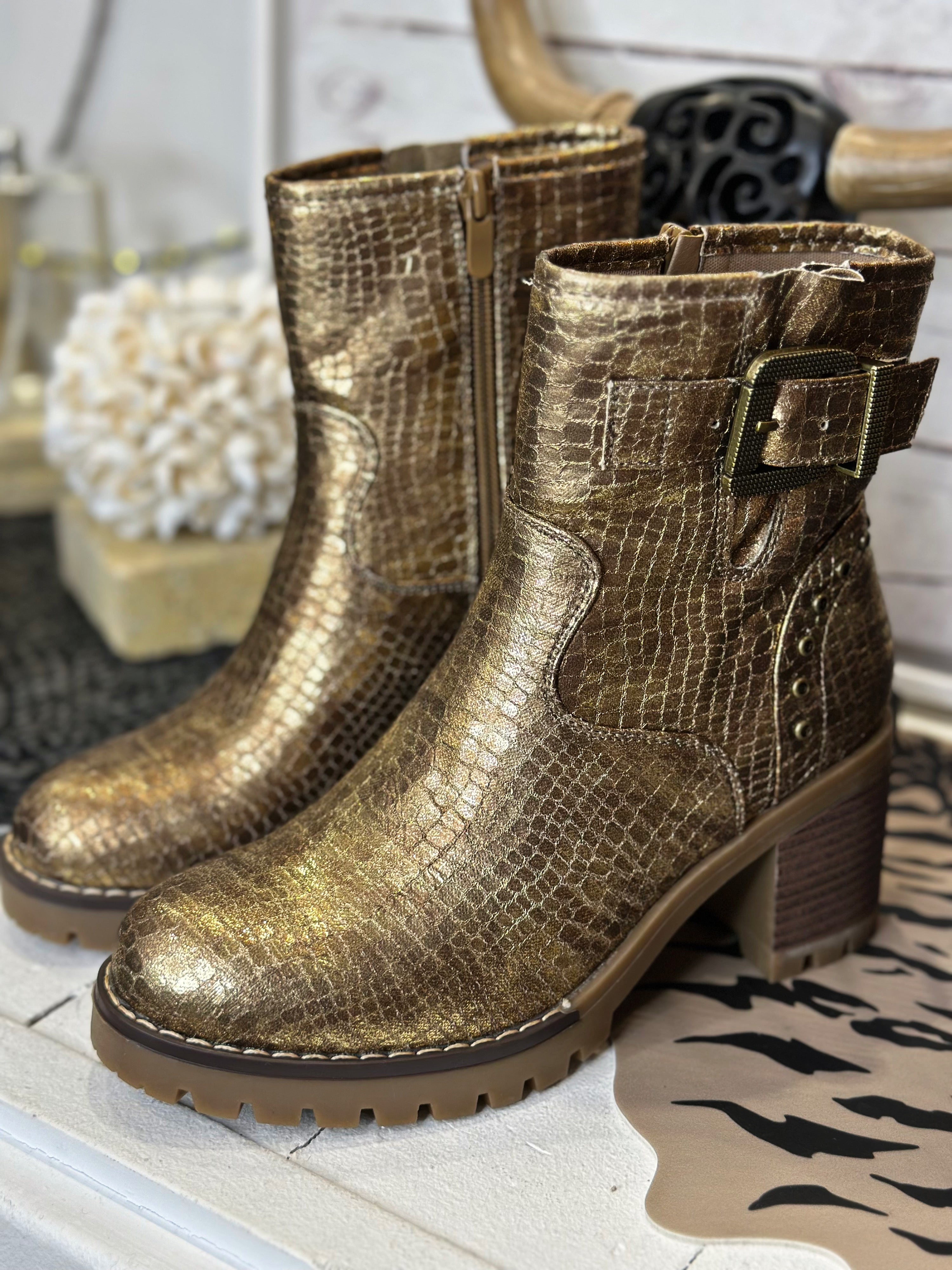 Boots MARGAUX Gold