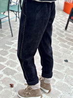 Charger l'image dans la galerie, Pantalon velours cotelé souple LEON Noir
