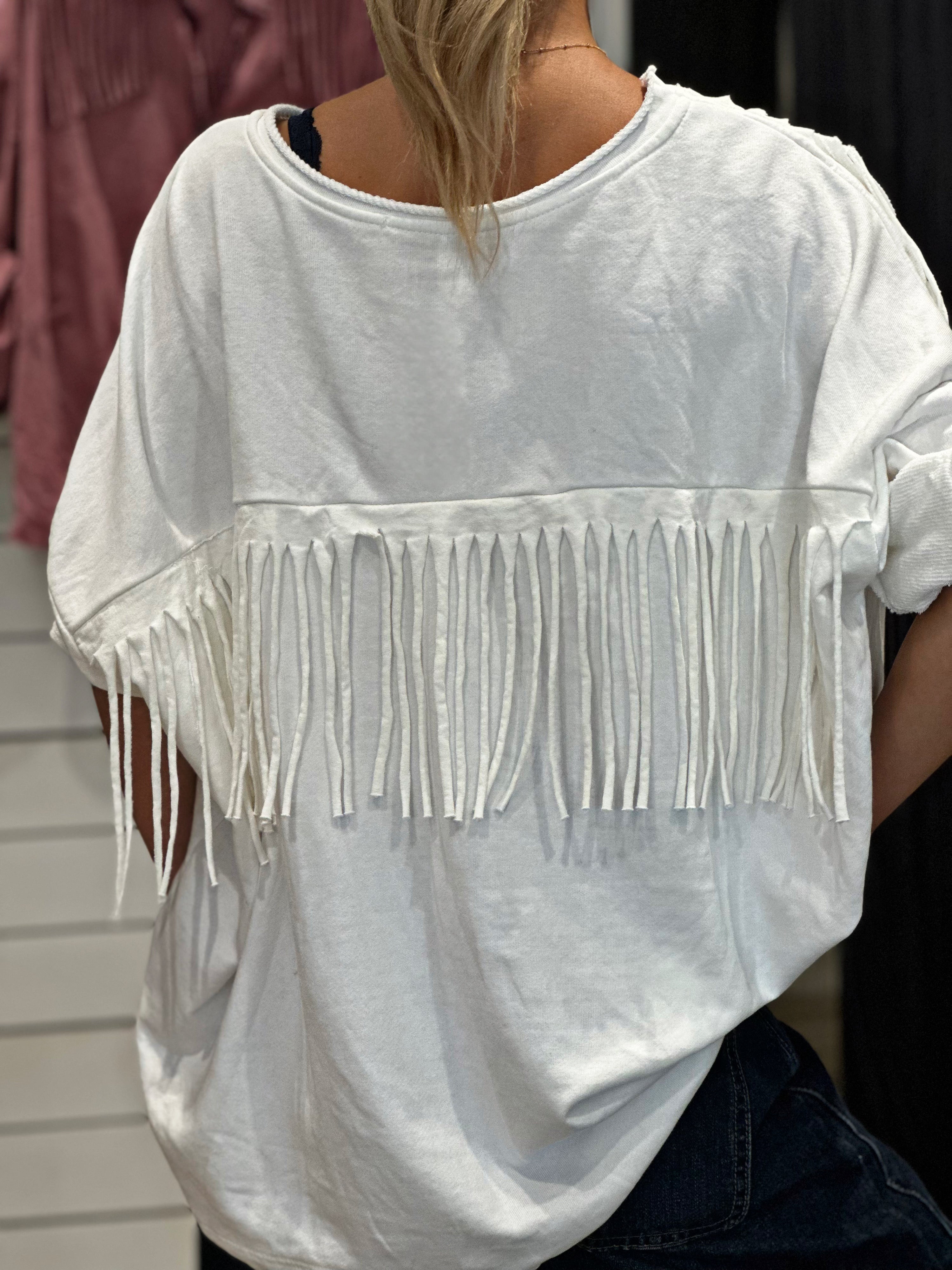 Sweat fin CLEO Blanc