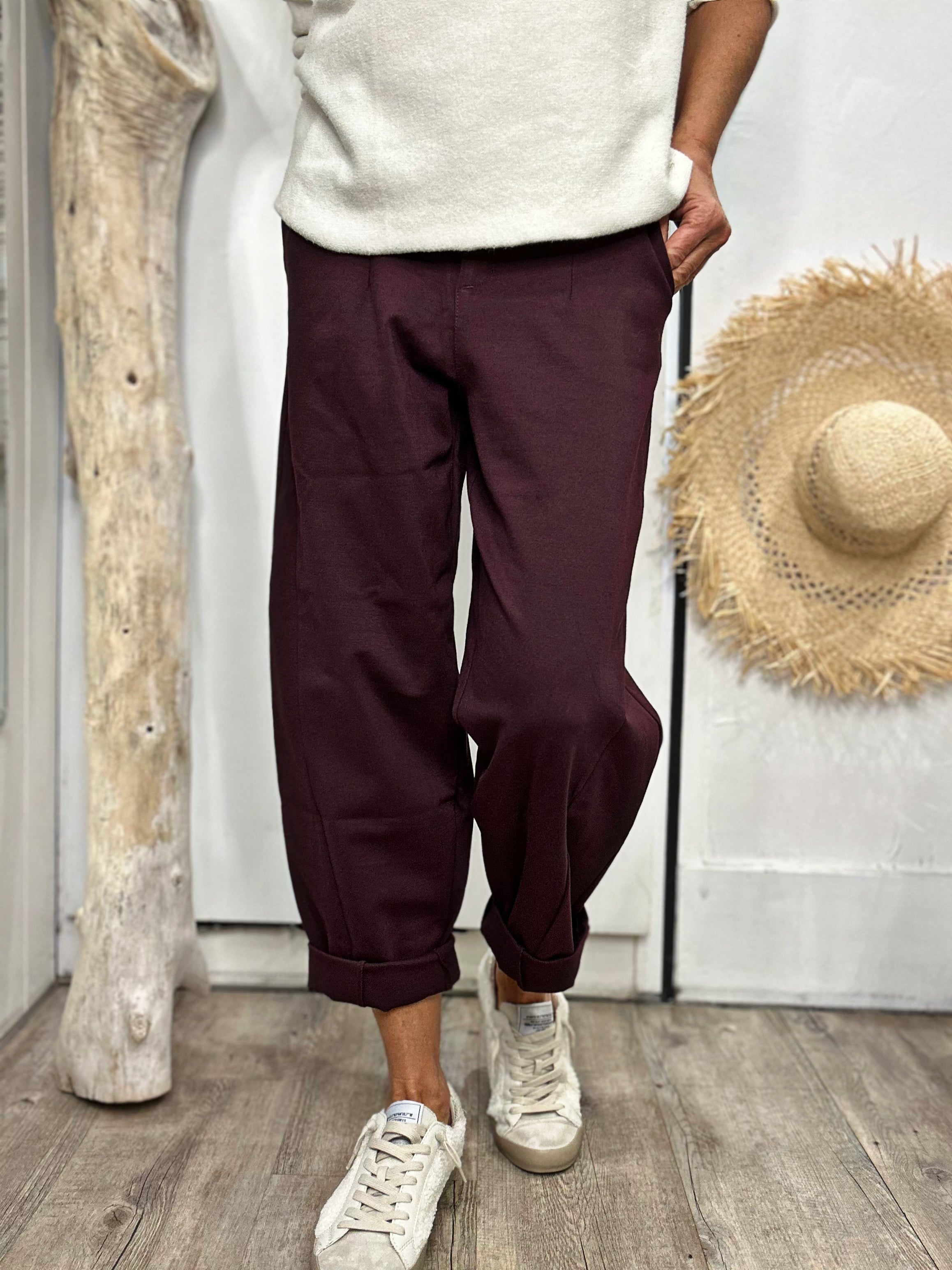 Pantalon CHARLEY Bordeaux